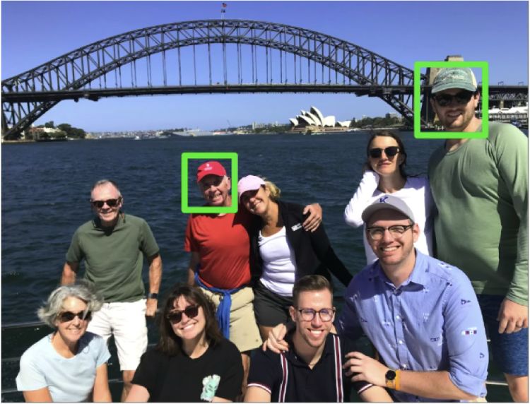 Chuck Hughes with Blane Markham and family