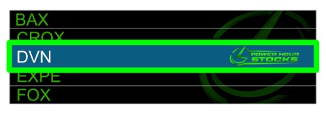 DVN stock called out by Power Hour Stocks