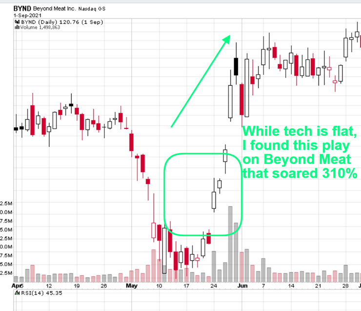 BYND Trading Chart