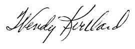 Wendy Kirkland's signature